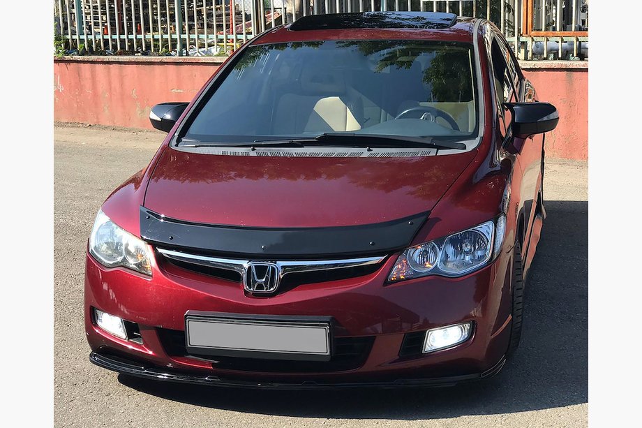 Honda Civic Sedan VIII 2006-2011 рр. Дефлектор капоту (EuroCap) Image