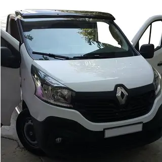 Козирьок на лобове скло (чорний глянець, 5мм) Nissan NV300/Primastar 2016- рр. фото 1
