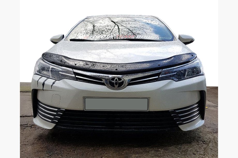 Toyota Corolla 2013-2019 рр. Дефлектор капоту (EuroCap) Image