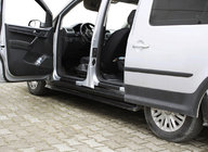 Volkswagen Caddy 2015-2020 рр. Накладки на дверні пороги EuroCap (2 шт., ABS) фото 1