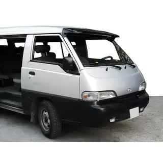 Козирьок на лобове скло (чорний глянець, 5мм) Hyundai H100 фото 1