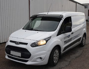 Ford Connect 2014-2021 рр. Козирьок на лобове скло (чорний глянець, 5мм) фото 1