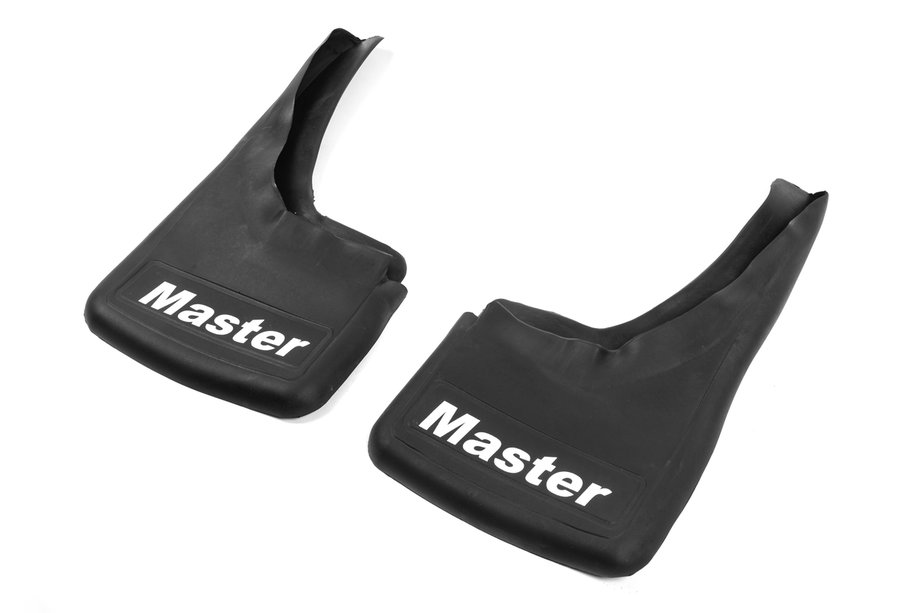 Renault Master 2011-2023 рр. Бризковики Premium з поглибленням (2 шт, гума) Image