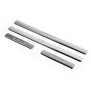 Накладки на пороги OmsaLine V1 (4 шт, нерж) Volkswagen Golf 7/E-Golf 2012-2020 рр. фото 1