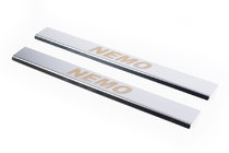 Накладки на пороги Carmos V1 (2 шт, нерж.) фото 1