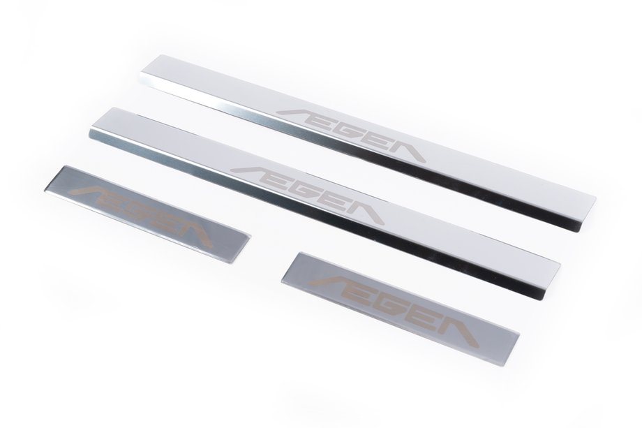 Fiat Tipo 2016- рр. Накладки на пороги Carmos V1 Aegea (4 шт, нерж) Image