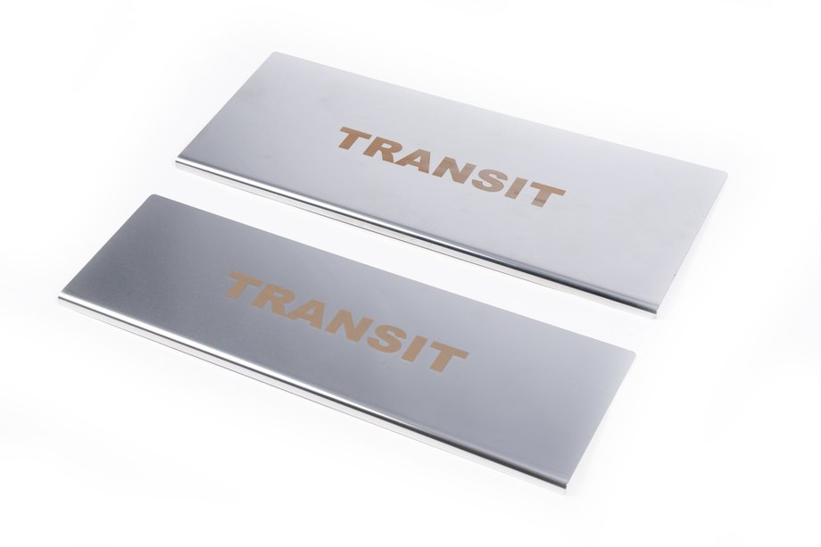 Ford Transit 2000-2014 рр. Накладки на внутрішні пороги Carmos V1 (2 шт, нерж) Image