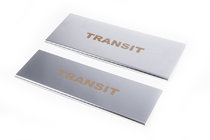 Ford Transit 2000-2014 рр. Накладки на внутрішні пороги Carmos V1 (2 шт, нерж) фото 1