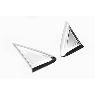 Накладка біля дзеркала (2 шт., нерж) Mercedes Sprinter W907/W910 2018- рр. фото 2