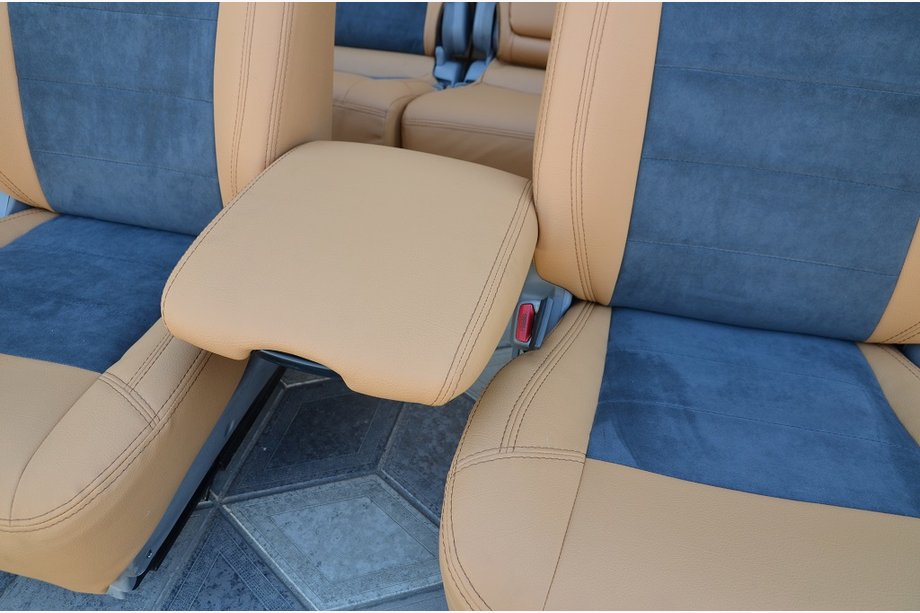 Toyota Land Cruiser 100 1998-2007 рр. Авточохли (кожзам ↗алькала-зам, Elite) Фото 7