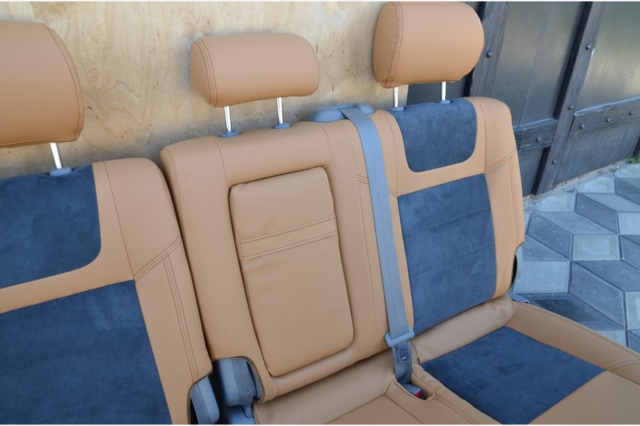 Toyota Land Cruiser 100 1998-2007 рр. Авточохли (кожзам ↗алькала-зам, Elite) Фото 9