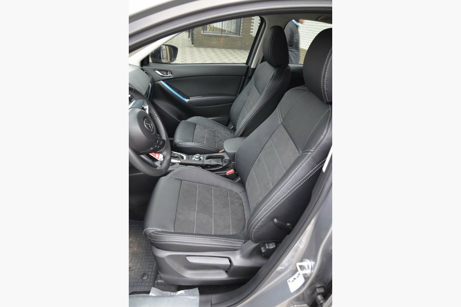 Mazda CX-5 2012-2017 рр. Авточохли SoyuzAuto Leather style Image