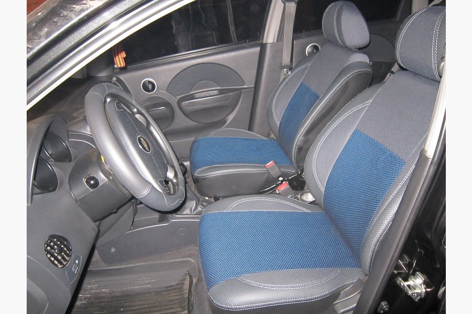 Chevrolet Aveo T200 2002-2008 рр. НОВИНКА !!! Оригінальні чохли SoyuzAuto Premium Фото 1