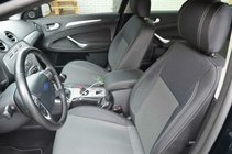 Ford Mondeo 2008-2014 рр. Авточохли (Екошкіра↗тканина, Premium) фото 1