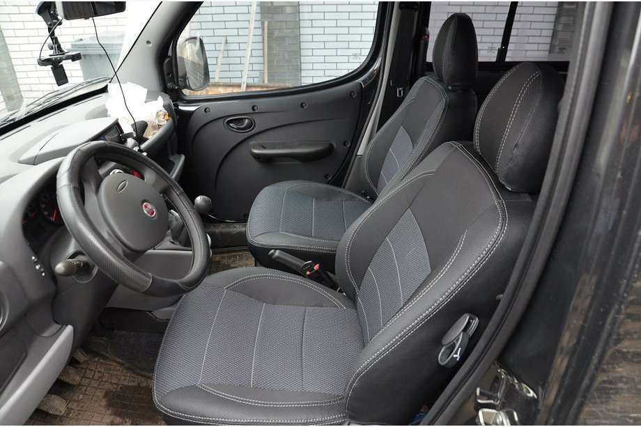 Fiat Doblo I 2001-2005 рр. НОВИНКА !!! Оригінальні чохли SoyuzAuto Premium (передні) Фото 4