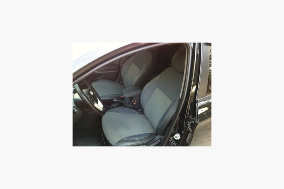 Hyundai Accent 2011-2017 рр. Авточохли (кожзам↗тканина, Premium) Image