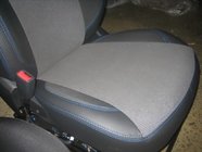 Hyundai Accent 2011-2017 рр. Авточохли (кожзам↗тканина, Premium) фото 3