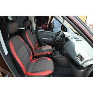 Авточохли Premium (комбіновані, повний салон) Fiat Doblo II 2010-2022 рр. фото 1