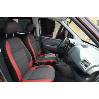 Авточохли Premium (комбіновані, повний салон) Fiat Doblo II 2010-2022 рр. фото 3