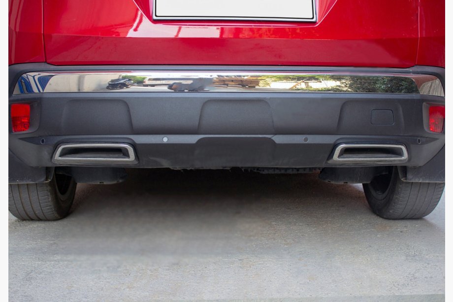 Peugeot 3008 2016-2023 рр. Обведення заднього бампера (2 шт., нерж) Image