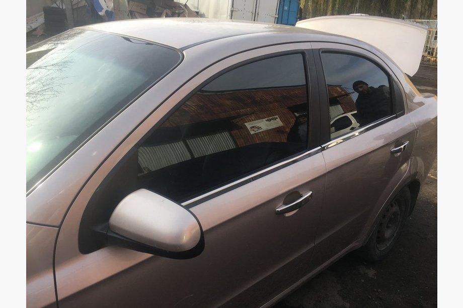 Chevrolet Aveo T250 2005-2011 рр. Нижній молдинг вікон (4 шт., нерж.) Фото 4