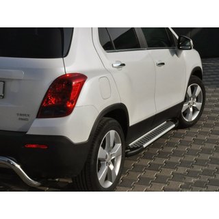 Chevrolet Trailblazer 2012+ Бокові пороги Allmond Grey