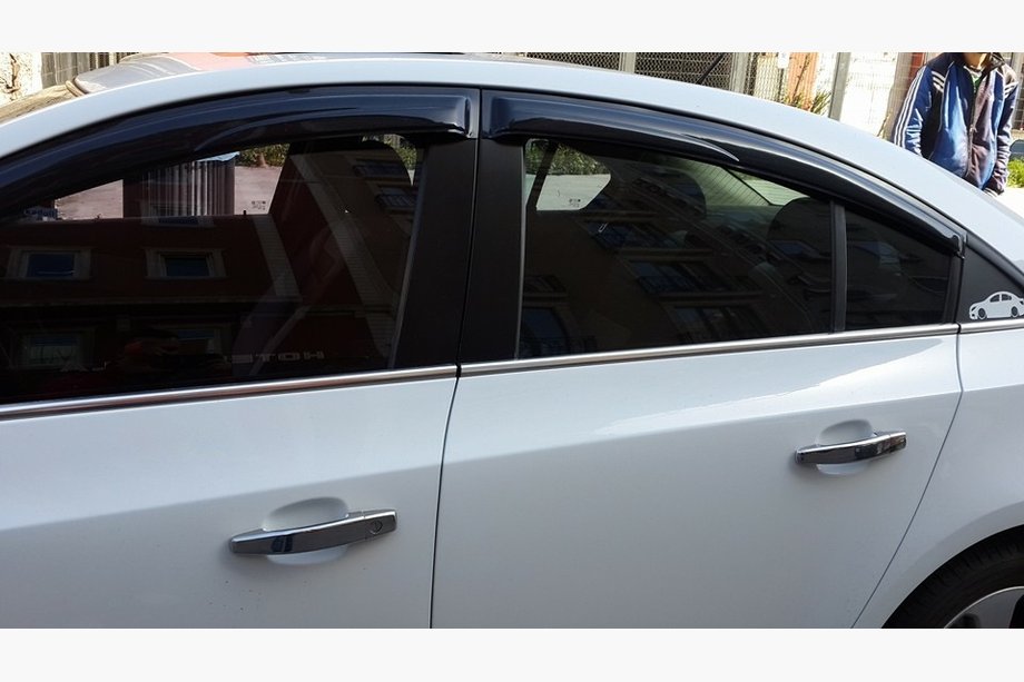 Chevrolet Cruze 2009-2015 рр. Молдинги стекол (нерж) Фото 4