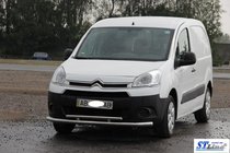 Citroen Berlingo 2008-2018 рр. Передній захист ST016 (нерж.) фото 2
