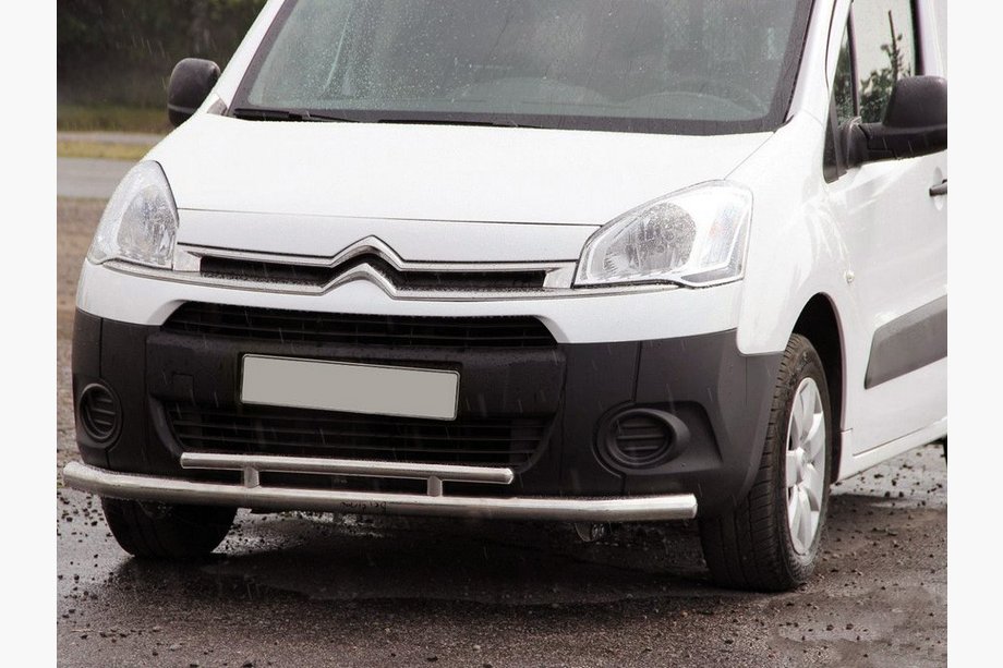 Citroen Berlingo 2008-2018 рр. Передній захист ST016 (нерж.) Image