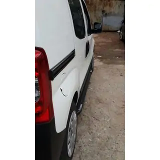 Бокові пороги Rainbow Black (2 шт, алюмін. профілю.) Citroen Nemo 2007-2017 рр. фото 3