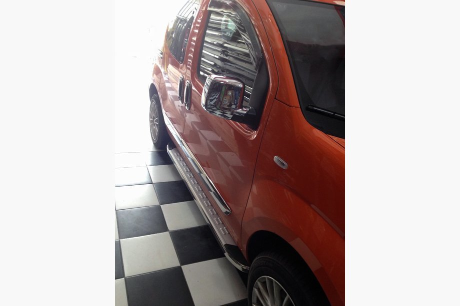 Peugeot Bipper 2008-2017 рр. Бокові пороги MsLine Omsa (2 шт, алюм.) Image
