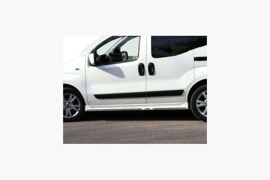 Peugeot Bipper 2008-2017 рр. Бокові пороги сиріт (під фарбування) Image
