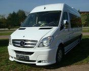 Mercedes Sprinter W906 2006-2018 рр. Передній бампер 2 фари (2006-2013) фото 3