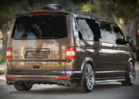 Volkswagen T5 Multivan 2003-2010 рр. Накладка на задній бампер Sport 2 (під фарбування) фото 1