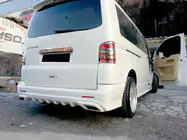 Volkswagen T5 Multivan 2003-2010 рр. Накладка на задній бампер Sport 2 (під фарбування) фото 3