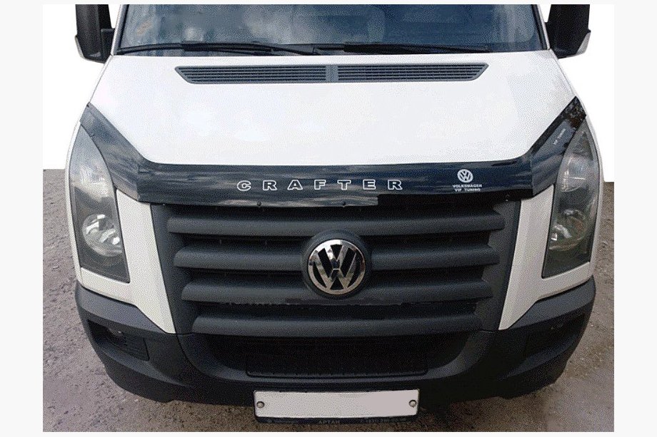 Volkswagen Crafter 2006-2016 рр. Дефлектор капота 2006↗, 2011↗ (VIP) Image