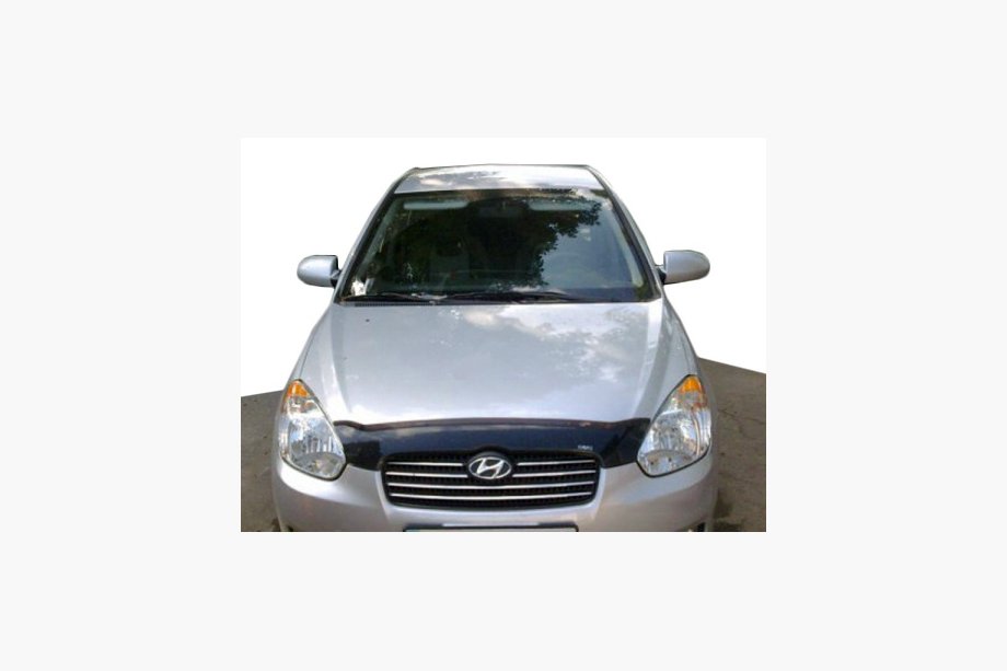 Hyundai Accent 2006-2010 рр. Дефлектор капота Fly Image