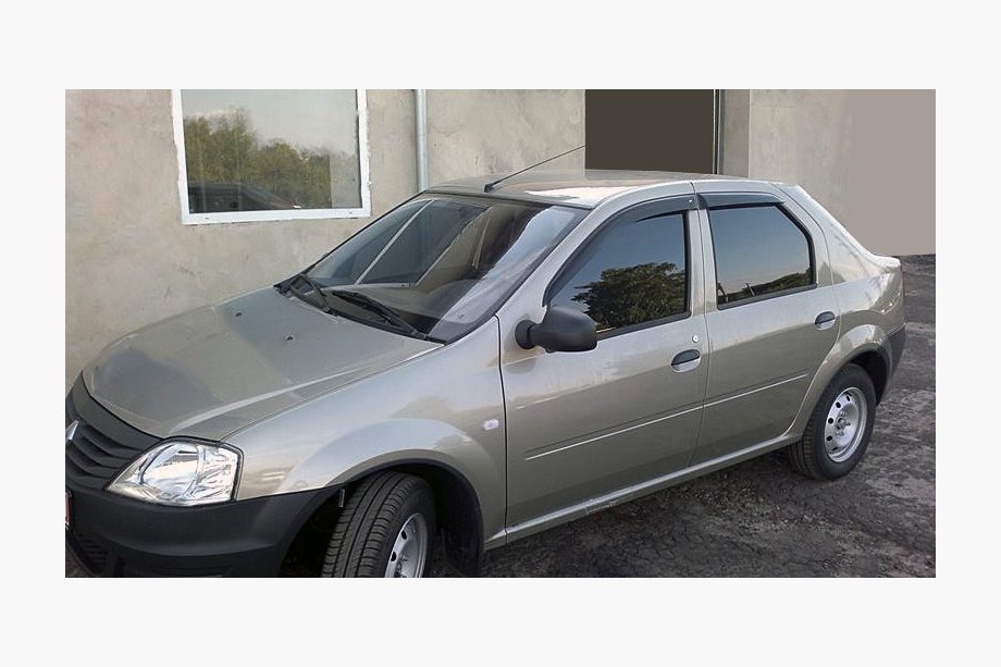 Renault Logan I 2005-2008 рр. Вітровики (4 шт, ANV) Image