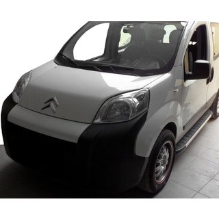 Бокові пороги Fullmond (2 шт., алюм.) Peugeot Bipper 2008-2017 рр. фото 1