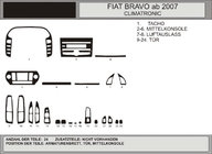 Fiat Bravo 2008-2016 рр. Накладки на панель (Hartman) Алюміній фото 1
