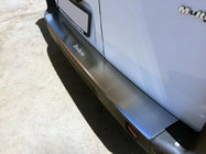 Fiat Doblo I 2001-2005 рр. Накладка на задній бампер з загином Натанико (нерж.) фото 1