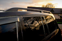 Toyota Land Cruiser 200 2007-2021 рр. Рейлінги оригінальний дизайн Premium Black (2 шт) фото 1