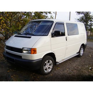 Бокові пороги KB002 d60мм (2 шт., нерж) Volkswagen T4 Caravelle/Multivan 1990-2003 рр. фото 2