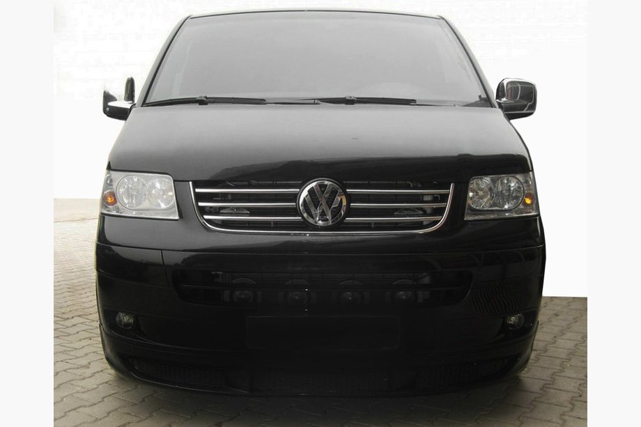 Volkswagen T5 Multivan 2003-2010 рр. Передня нижня накладка LED (під фарбування) Фото 2