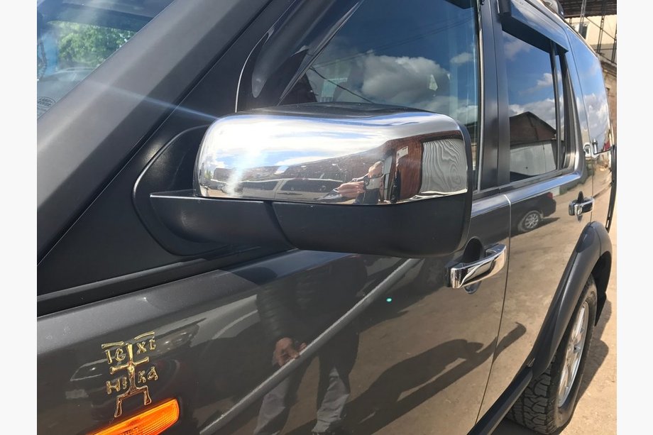Range Rover III L322 2002-2012 рр. Накладки на дзеркала (2 шт, нерж) Carmos - Турецька сталь Фото 3