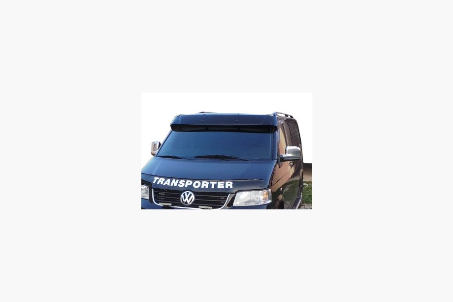 Volkswagen T5 Transporter 2003-2010 рр. Козирьок на лобове скло (чорний глянець, 5мм) Фото 2