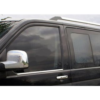 УЦІНКА! Окантовка скла (2 шт, нерж) Volkswagen T5 Transporter 2003-2010 рр. фото 2