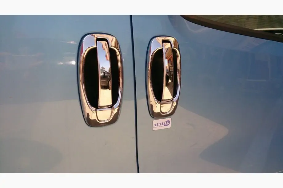 Fiat Fiorino/Qubo 2008-2024 рр. Хром на ручки і навколо (нерж, 8 деталей) Фото 6