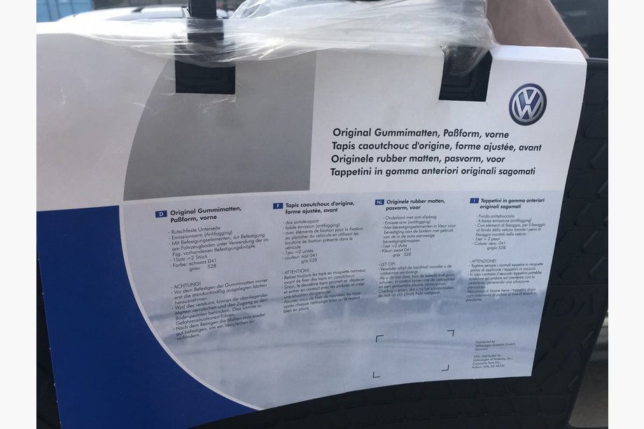 Volkswagen T5 Transporter 2003-2010 рр. Гумові килимки (2 шт., Оригінал) Фото 4