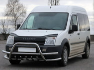 Ford Connect 2010-2013 рр. Кенгурятник з подвійними вусами WT003-Plus-2 (нерж.) фото 1